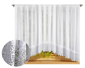 FIRANA GOTOWA 300 X 140 CM FIRANY ŁUK BIAŁA