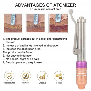 Ручка для инъекций гиалуроновой кислоты 7 см yi6eg