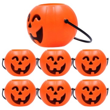 OZDOBNE DYNIE POJEMNIK WIADERKO SŁODYCZE HALLOWEEN