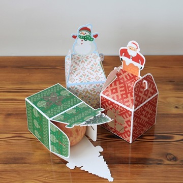 BOŻE NARODZENIE TORBA NA CUPCAKE TOPPERY PUDEŁKO NA CUKIERKI