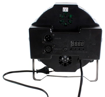 ЦВЕТНОЙ РЕФЛЕКТОР ДИСКОТЕЧНЫЙ СТРОБОСКОП 18x СВЕТОДИОДНЫХ RGB DMX РАМКА ZD64A