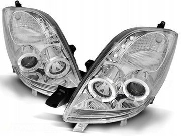 LAMPY REFLEKTORY TOYOTA YARIS 06-09R RINGI CHROM