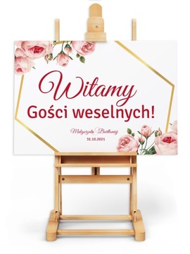 PLAKAT WESELNY ŚLUBNY 50x70cm personalizowany