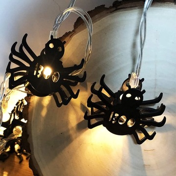SPIDER LIGHTS 10 СВЕТОДИОДНЫХ ГИРЛЯНД ДЛЯ СТРАШНЫХ УКРАШЕНИЙ НА ХЭЛЛОУИН