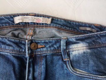 Zara premium damskie spodnie jeans r 40 pas 82-86cm przetarcia