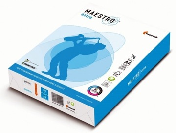 PAPIER KSERO A4 MAESTRO EXTRA 70g, BIAŁOŚĆ 168 CIE