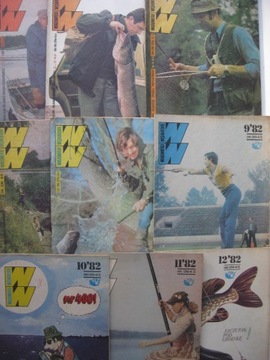 WIADOMOŚCI WĘDKARSKIE 12 numerów Rocznik 1982