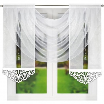 Firana panele woal batyst 140x200cm biała