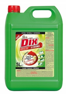 DIX STRONG ZAGĘSZCZONY PŁYN DO WC 5L NA BAZIE CHLORU SUPER MOCNY