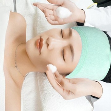 Opaska na twarz SPA Regulowane narzędzia kosmetyczne do mycia twarzy Oddychająca zieleń