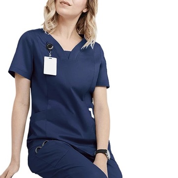 KOMPLET MEDYCZNY KOSZULKA SPODNIE UNIFORM DAMSKI