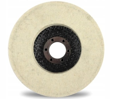 Tarcza polerska filcowa 125 mm grubość 4mm krążek dysk polerski FILC