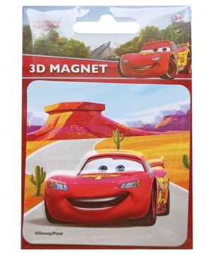 MAGNES NA LODÓWKĘ 3D DISNEY AUTA ZYGZAK MCQUEEN