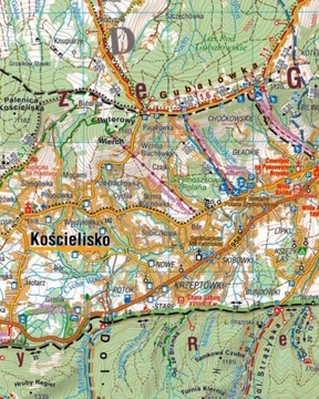 ПОЛЬСКИЕ И СЛОВАЦКИЕ ТАТРАЫ МАСШТАБ 1:50 000 ЛАМИНИРОВАННАЯ ТУРИСТИЧЕСКАЯ КАРТА 2024 ГОДА КОМПАС