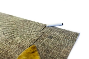 МОЮЩИЙСЯ ВИНИЛОВЫЙ КОВРИК ДЛЯ ДВОРА 80X80 СМ - СЕТКА