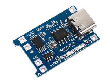 ЗАРЯДНОЕ УСТРОЙСТВО Li-Ion Li-Poly 18650 TP4056 USB-C 1A ZAB