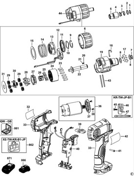 DEWALT N042665 ВИНТ ДЛЯ DCD985