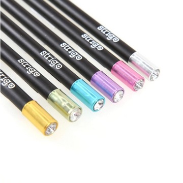 ЧЕРНЫЙ ДЕРЕВЯННЫЙ КАРАНДАШ С АЛМАЗОМ HB STRIGO 5 ШТ. ЧЕРНЫЙ.