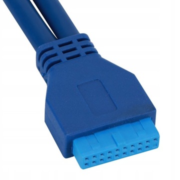 USB3.0 19PIN TO 2AF Кабель для крепления на панели