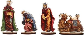 РОЖДЕСТВЕНСКАЯ НИЧКА С ФИГУРАМИ И ПЕРСОНАЖАМИ БОЛЬШАЯ СТАБИЛЬНАЯ 40 СМ 3D V1