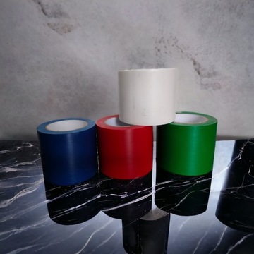 Красная виниловая маркировочная лента 50мм/33м WARNING PAPER-TECH OHS