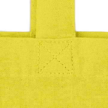 Torba bawełniana żółta ekologiczna modna pojemna