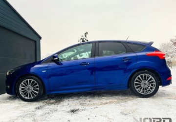 Ford Focus III Sedan Facelifting 1.0 EcoBoost 125KM 2017 Ford Focus Bezwypadkowy, FV23, ST-Line, KredytowanieLeasing, gwarancja 12m, zdjęcie 5