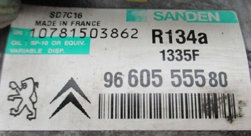 КОМПРЕССОР КОНДИЦИОНЕРА CITROEN C5 III 2.7 HDI 9660555580