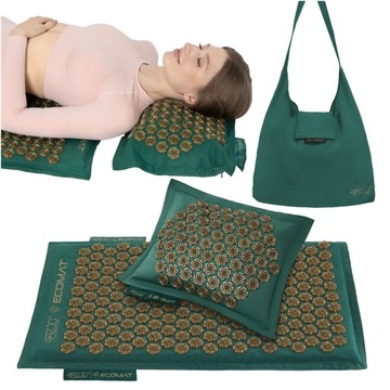 EKO MATA DO AKUPRESURY 4FIZJO + PODUSZKA TORBA ECO