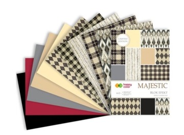 Blok Happy Color A4 z motywami efekt MAJESTIC