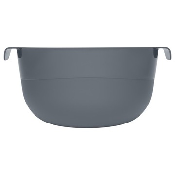 МИСКА КУХОННАЯ ПЛАСТИКОВАЯ ДЛЯ СМЕШИВАНИЯ ЕДЫ 4Л ТЕМНО-СЕРАЯ