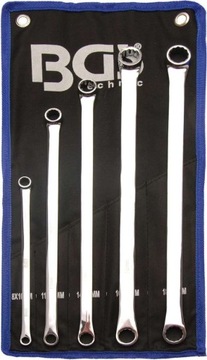 Klucze oczkowe proste, długie 8-19 mm, 5 szt. B.1187
