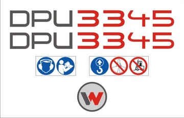 NAKLEJKI do zagęszczarka WACKER NEUSON DPU 3345
