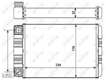 NRF 54274 NÁHRADA TEPLÁ TOPENÍ INTERIÉR