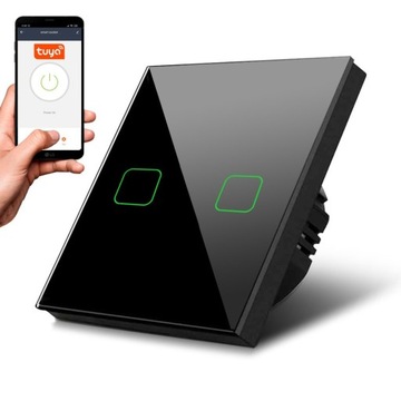 Dotykowy włącznik światła podwójny Wi-Fi
