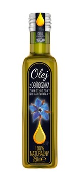 OLEJ z OGÓRECZNIK - Etykieta 250ml, naklejka 8 szt