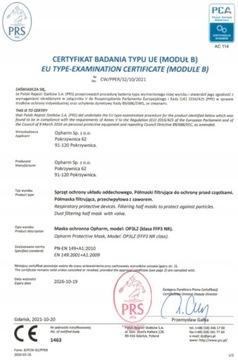 Полумаска от пыли FFP3 2 шт.