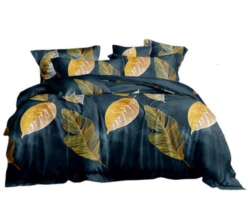 KOMPLET POŚCIELI 3D 160x200 ŻÓŁTE LIŚCIE 27931