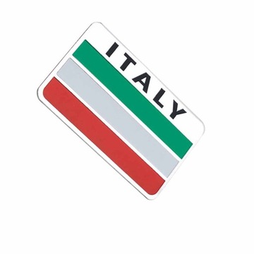 WŁOCHY emblemat na samochód naklejka flaga na