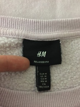 H&M różowa bluza męska M *PW547*