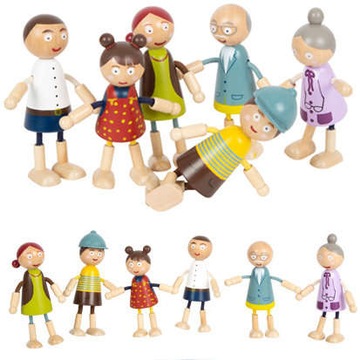 Семья деревянных кукол Small Foot 3+.
