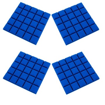 Акустическая пена звукоизоляционная выпуклая синяя акустическая панель CUBES