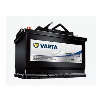 VARTA PROFESSIONAL DUAL PURPOSE LFS75 75Ah 600A L+