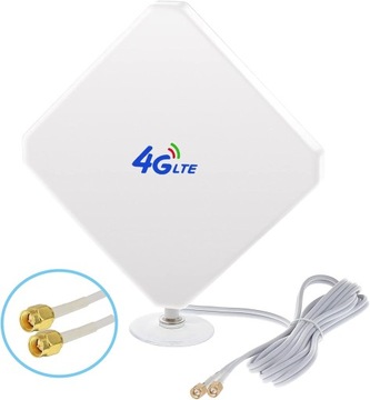 ANTENA WZMACNIACZ DO ROUTERA 2G 3G 4G LTE 2xSMA 3m