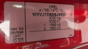 Opel Vivaro B Kombi Extra Long H1 2,9t 1.6 BiTurbo 125KM 2018 Opel Vivaro 1.6D 125PS Bezwypadkowy 9-Osobowy, zdjęcie 27