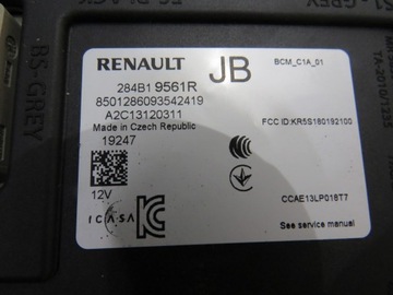MODUL ŘÍZENÍ BCM CLIO V 1.0 TCE 284B19561R