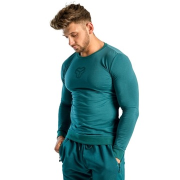 MĘSKA KOSZULKA Z DŁUGIM RĘKAWEM DEEP TEAL STRIX XL