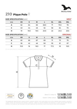 KOSZULKA polo DAMSKA PIQUE MALFINI 210 T-SHIRT czarna L