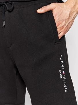 krátke šortky tommy hilfiger pánske šortky čierne logo PREMIUM