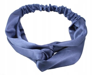 OPASKA DO WŁOSÓW TURBAN NA GUMIE JEDWAB J GRANAT